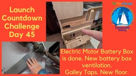 Battery Box 4 Electric Motor DONE! Day 45 count to 0 launch challenge #BoatRefit #DIY #ElectricBoat